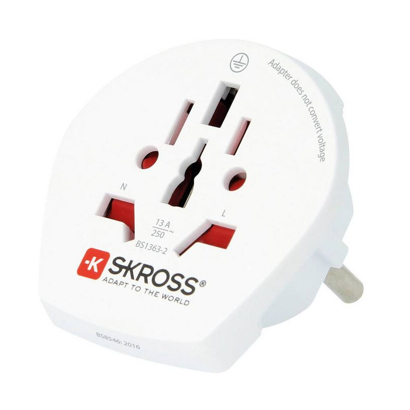 Skross Stroomvoorziening Reisadapter Wereld naar Europe