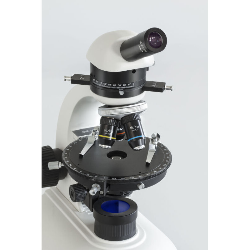 Kern Microscoop OPE 118, POL, mono, achro, 40x-400x, invallend licht, HAL, 20W