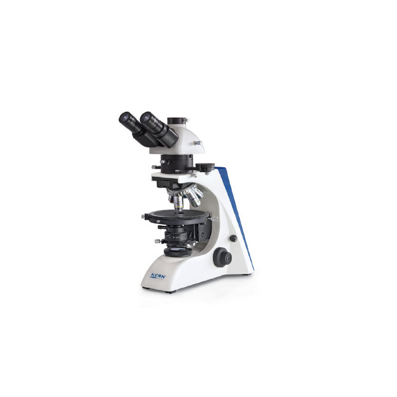 Kern Microscoop OPM 181, POL, trino, Inf plan, 40x-400x, Duchlicht, HAL, 20W