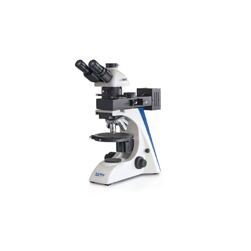 Kern Microscoop OPN 184, POL, trino, Inf plan, 40x-400x, Incident light, HAL, 100W