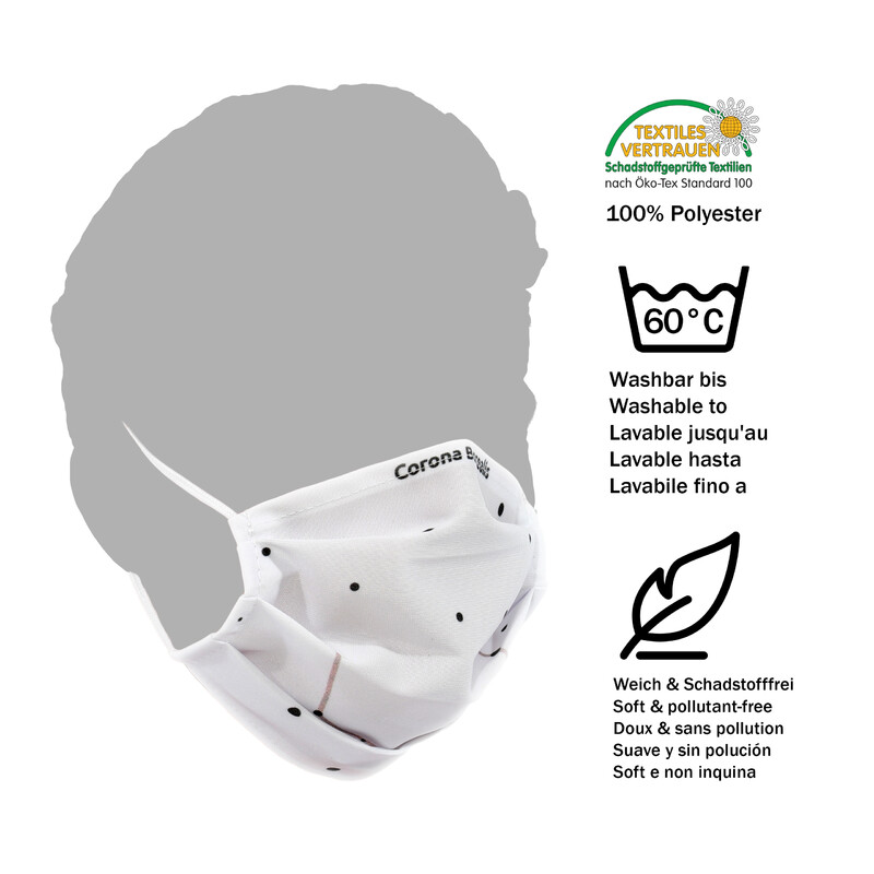 Masketo Mondmaskers, polyester, Corona Borealis, 5 stuk