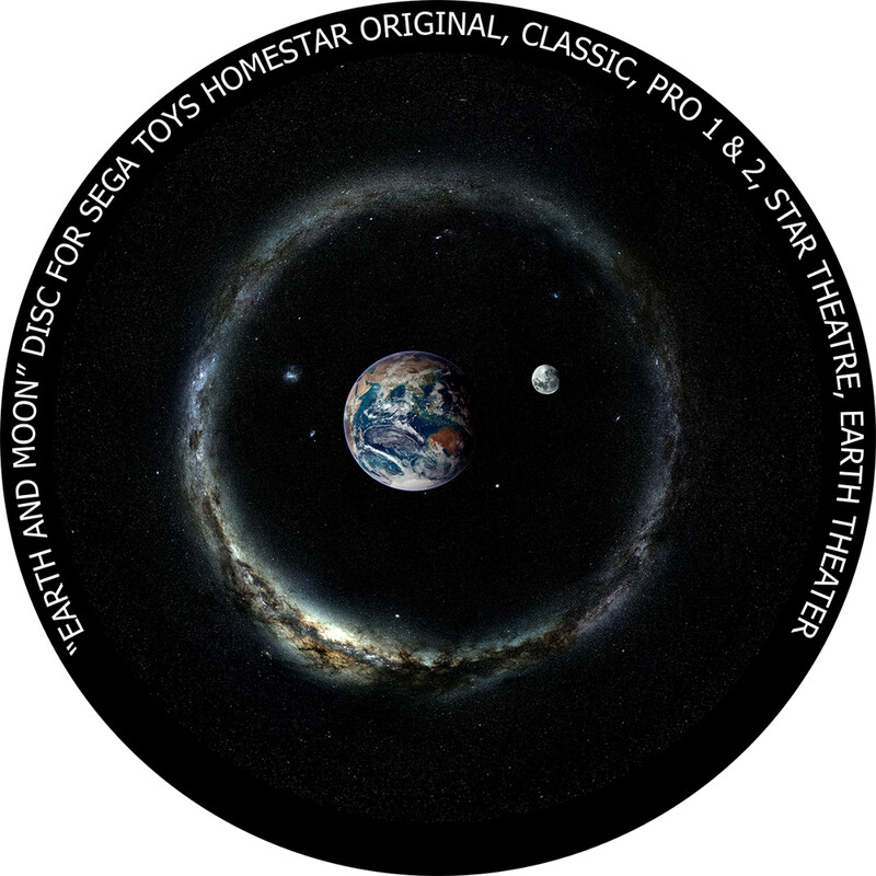 Redmark Dia voor het Sega Homestar Planetarium Aarde en Maan