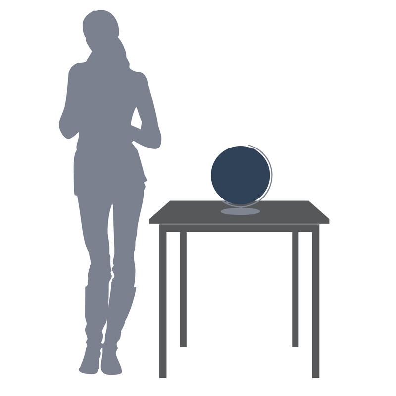 Columbus Globe Duo 30cm OID leren basis nubuck leer zwart