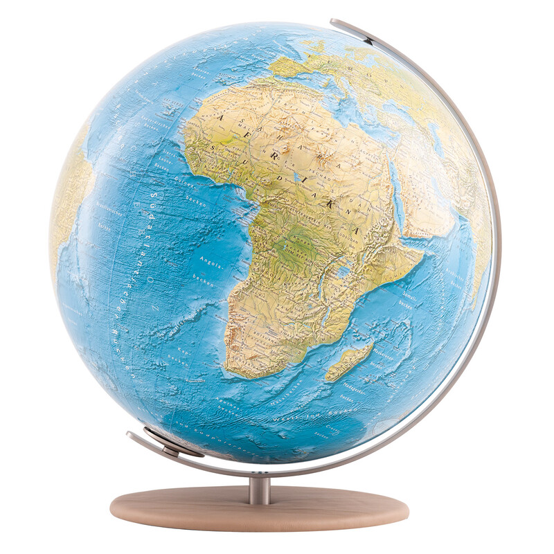 Columbus Globe Duorama 40cm glad leer camel