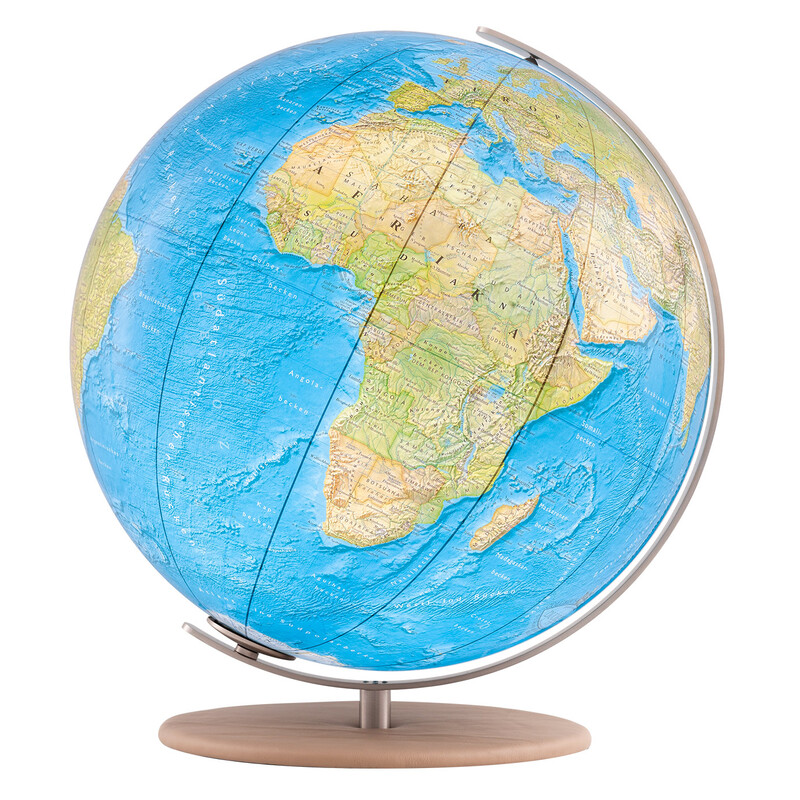 Columbus Globe Duorama 40cm glad leer camel