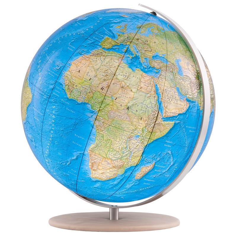 Columbus Globe Duorama 40cm glad leer camel