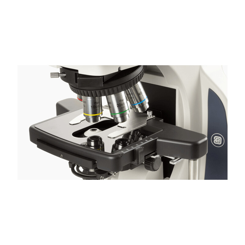 Euromex Microscoop Delphi-X, DX.2158-APLi, trino, 40x - 1000x, plan apochromatisch, met ergonomische kop en 100W halogeen verlichting. kop en 100W halogeen Belichting