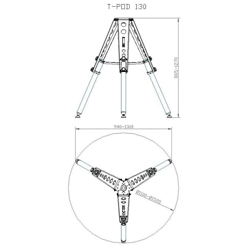 Avalon Statief T-Pod 130 rood