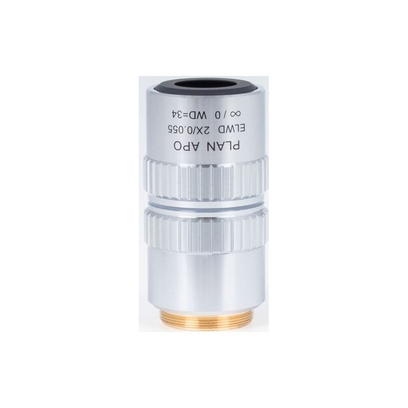 Motic Plan apochromatisch. objectief ELWD 2X/0.055 (wd:34mm)