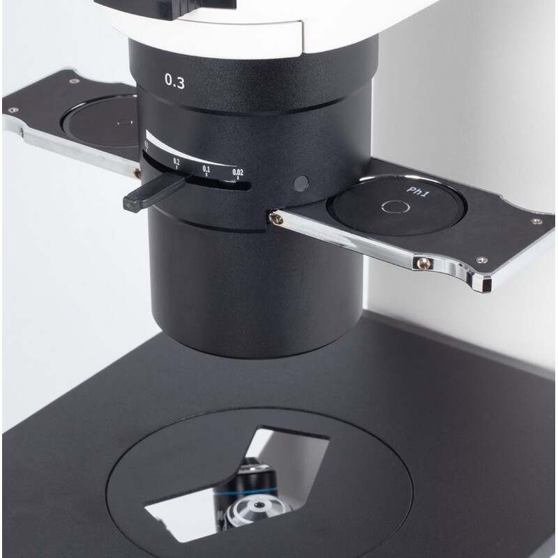 Motic Omgekeerde microscoop AE2000 bino, infinity 40x-200x, phase, Hal, 30W