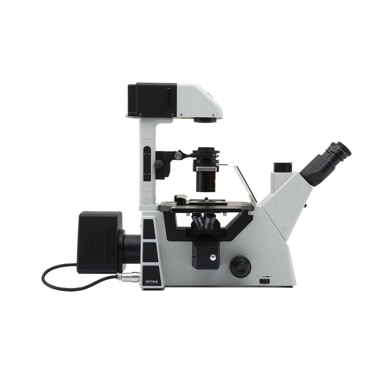 Optika microscoop IM-5FLD-EU, trino, omgekeerd, FL-LED, w.o. objectieven, EU