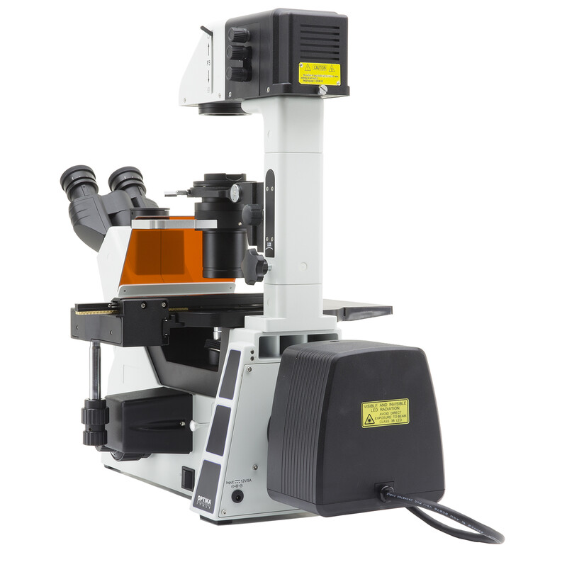 Optika microscoop IM-5FLD-EU, trino, omgekeerd, FL-LED, w.o. objectieven, EU