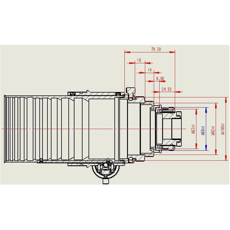 APM Apochromatische refractor AP 152/1200 ED 3,7"-OAZ OTA