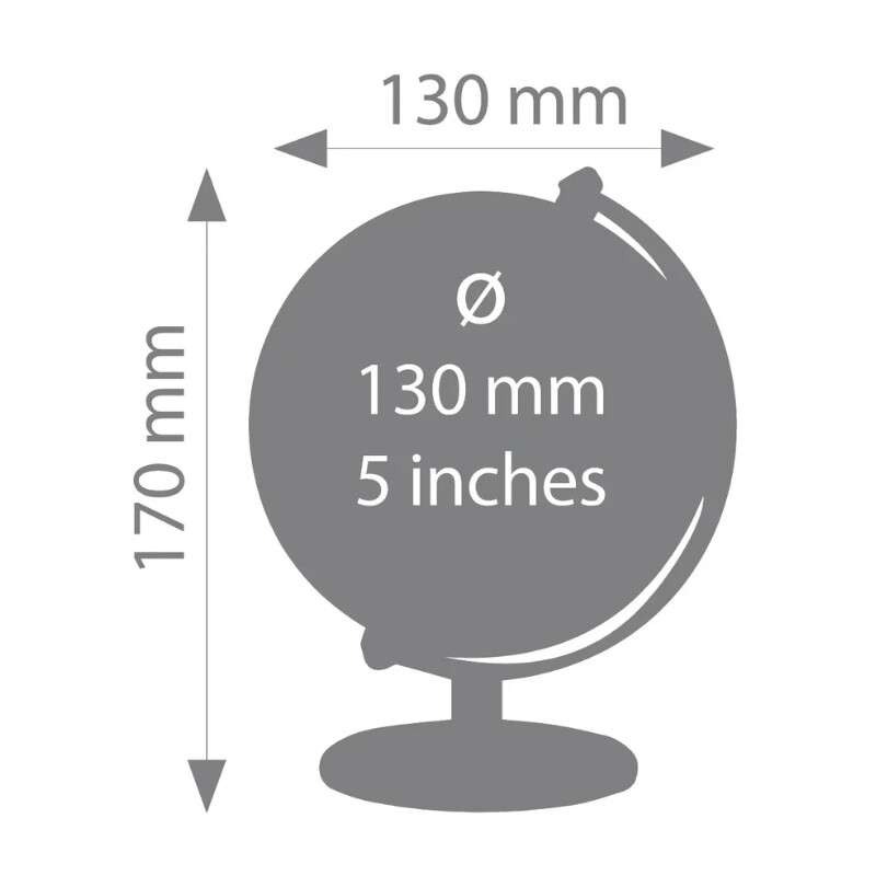 TROIKA Mini globe Gagarin Nacht 13cm