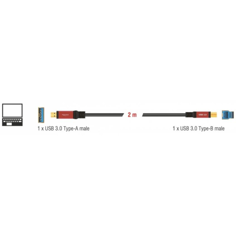 PegasusAstro USB Kabel Premium 1x USB3.0 Type-B 2m