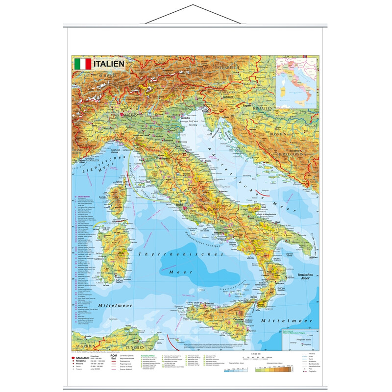 Stiefel Kaart Italië
