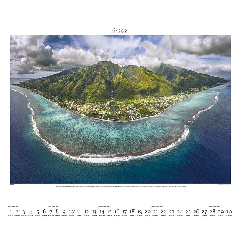 Palazzi Verlag Kalender Wereld van boven 2021