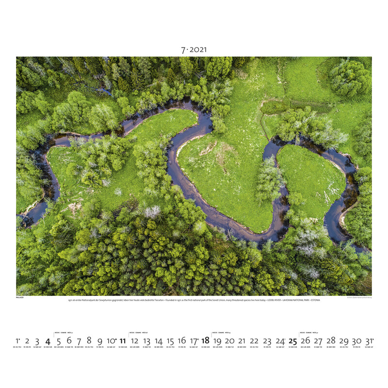 Palazzi Verlag Kalender Wereld van boven 2021