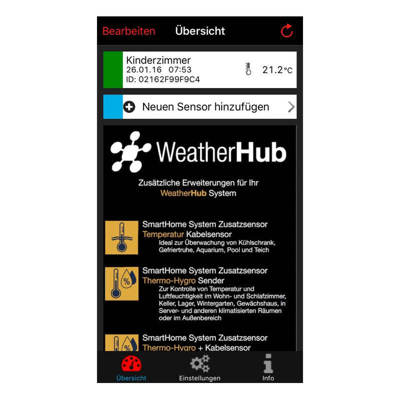 TFA Weerstation Startset met WEATHERHUB temperatuurtransmitter
