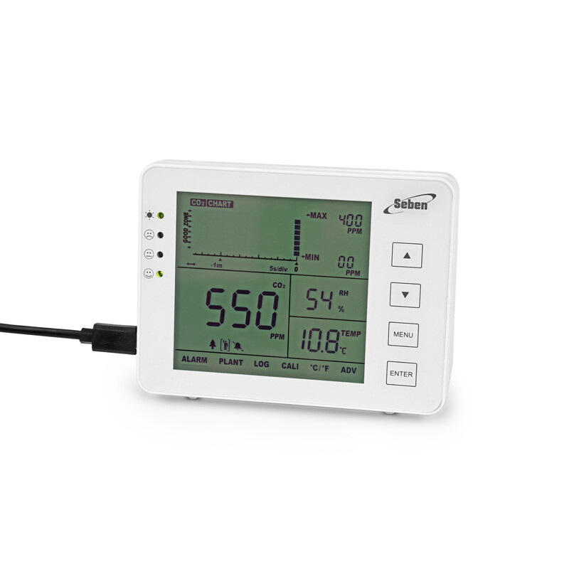 Seben CO2-monitor 1200P W