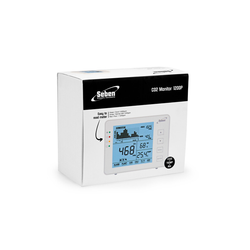 Seben CO2-monitor 1200P W