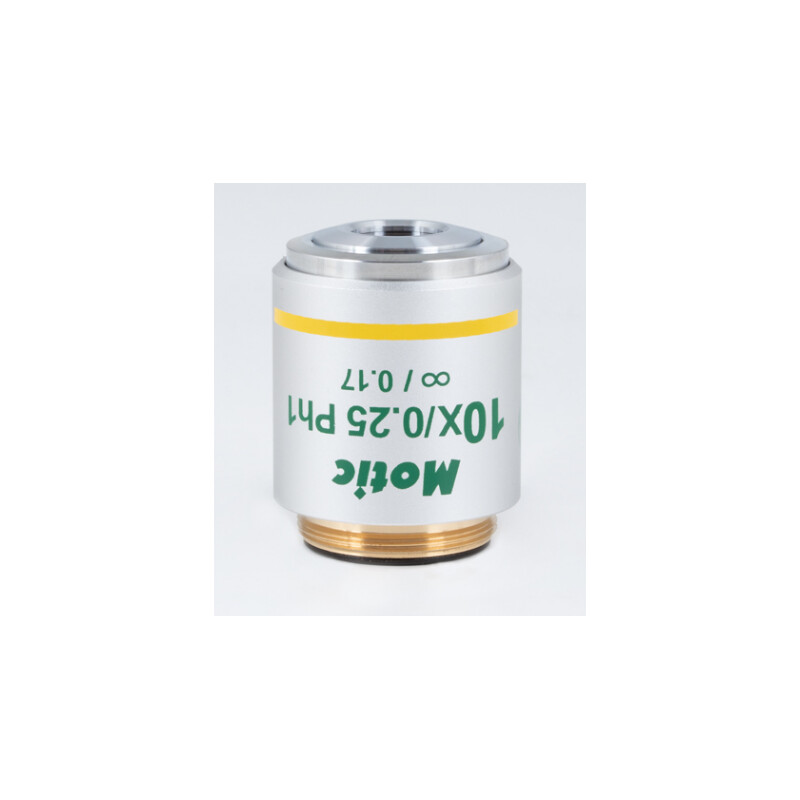 Motic objectief 10X / 0.25,wd 17.4mm, CCIS, UC plan, pos.fase, INFINITY (Panthera)