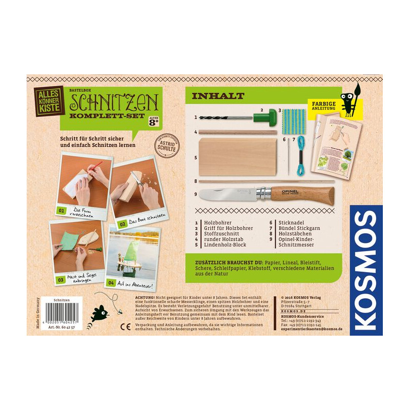 Kosmos Verlag Complete houtsnijset