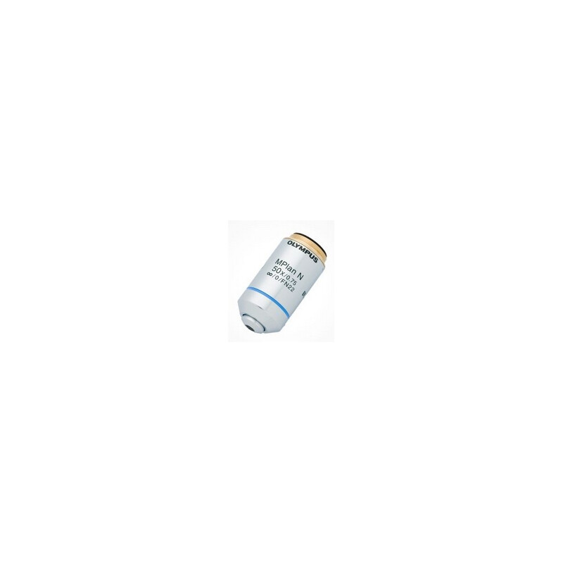 Evident Olympus Objectief MPLN50X-1-7, M Plan, Achro, Doorgelaten licht, 10x/0.75 wd 0.38mm