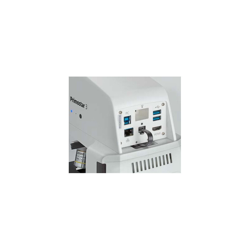 ZEISS Microscoop PrimoStar 3, Fix-K, Bi, Cam, SF20, 4 Pos., ABBE 0.9,40x-400x