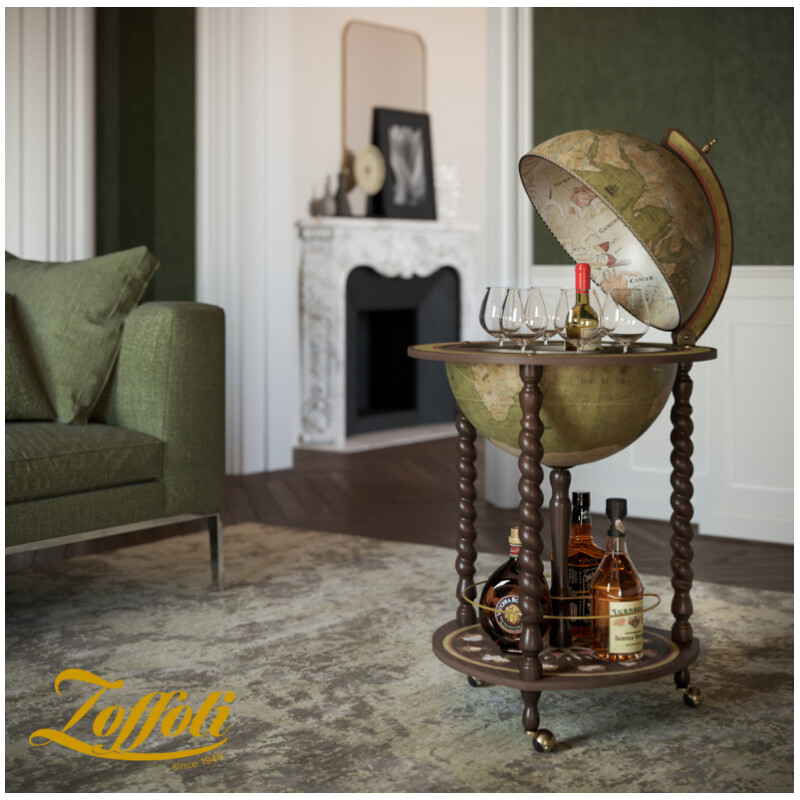 Zoffoli living Barglobe Explora Olijfgroen 40cm