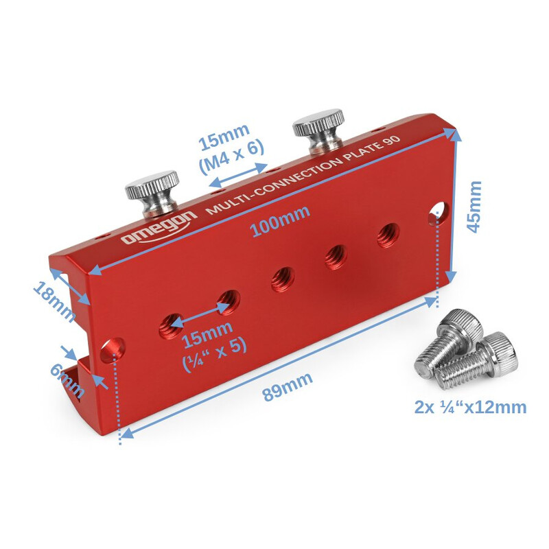 Omegon zoeker montagerail voor 72/400 Vijfling APO