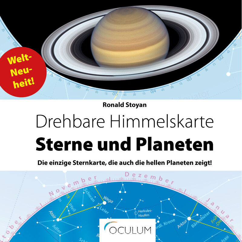 Oculum Verlag Sterrenkaart Drehbare Himmelskarte Sterne und Planeten 30cm