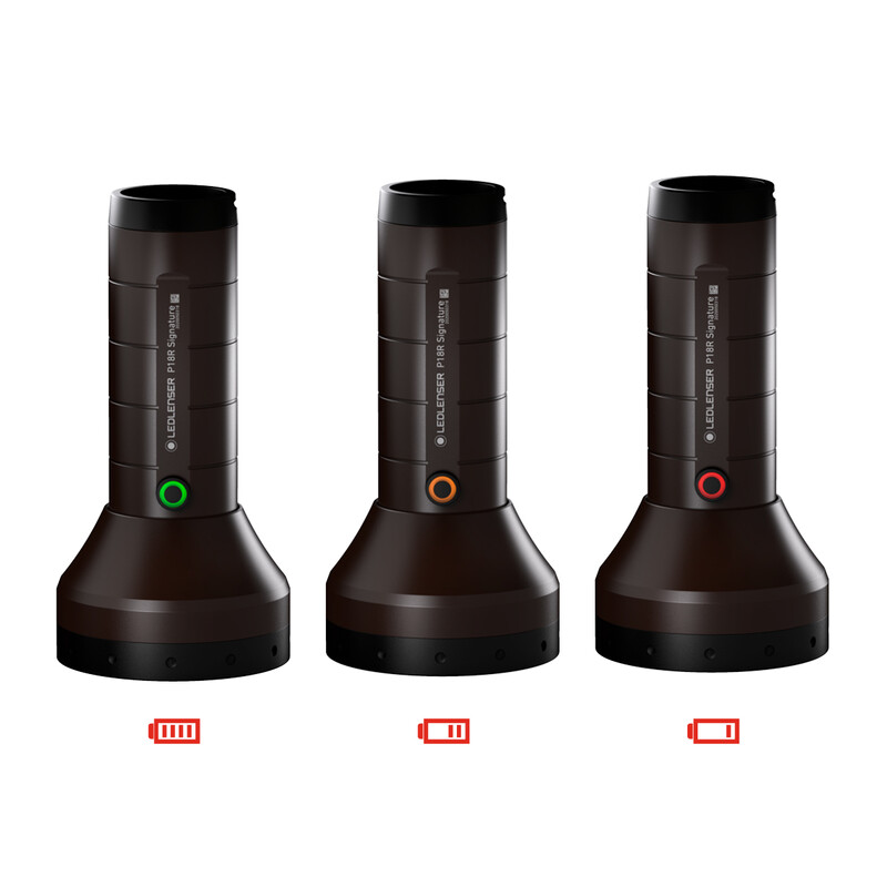 LED LENSER Zaklamp P18R-handtekening