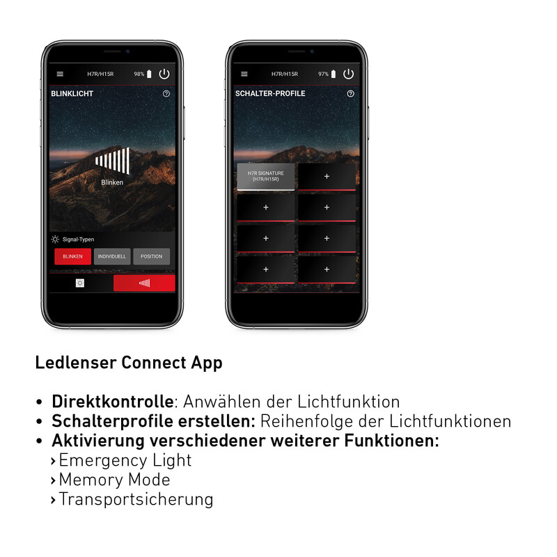 LED LENSER Hoofdlamp H7R-handtekening