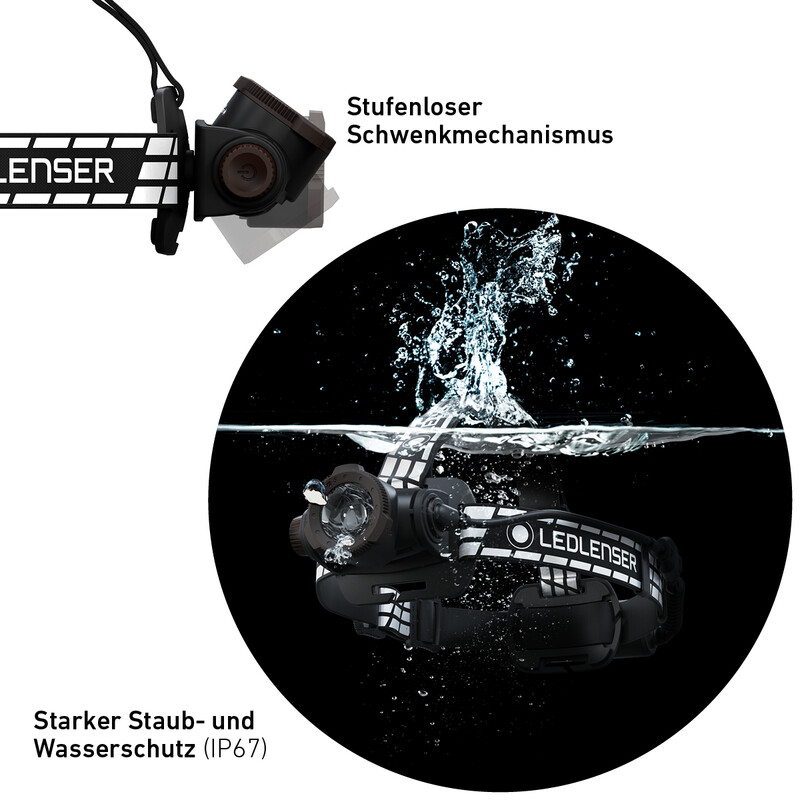 LED LENSER Hoofdlamp H7R-handtekening