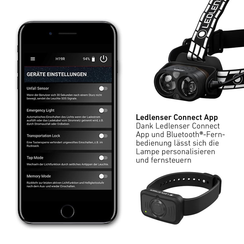 LED LENSER Hoofdlamp H19R Handtekening