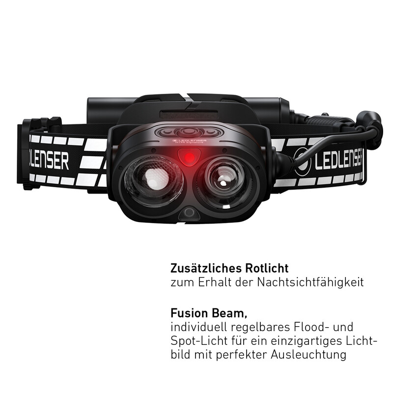 LED LENSER Hoofdlamp H19R Handtekening