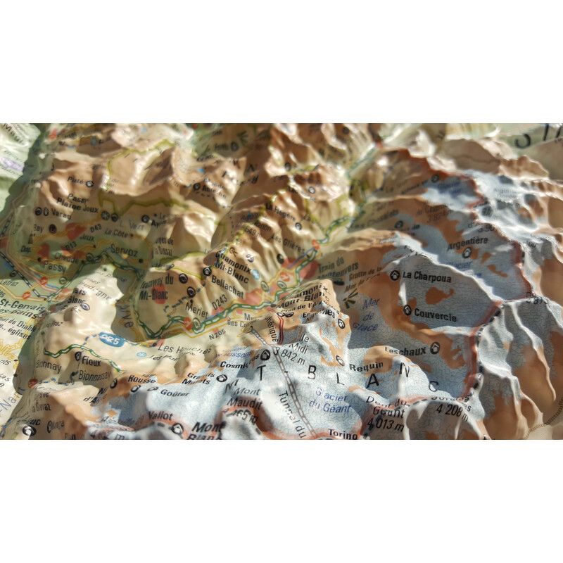 3Dmap Regionale kaart Haute Savoie Version été