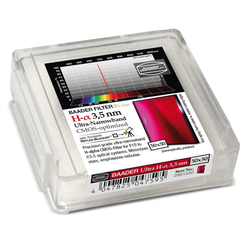 Baader Filters H-alpha CMOS Ultra-Narrowband 50x50mm