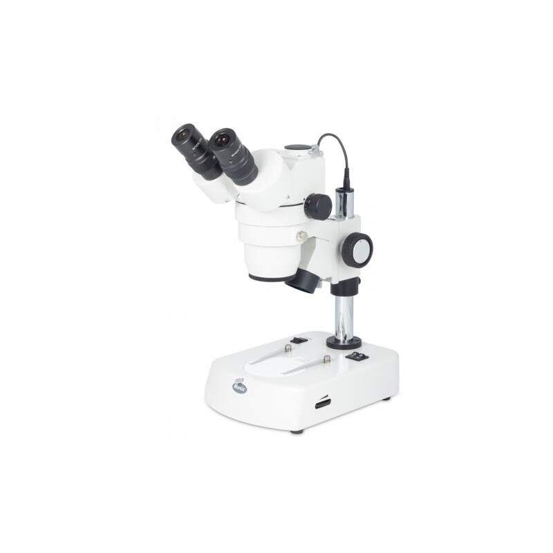 Motic Stereo zoom microscoop SMZ-143 N2LED, trino, LED, 10-40x, 4:1
