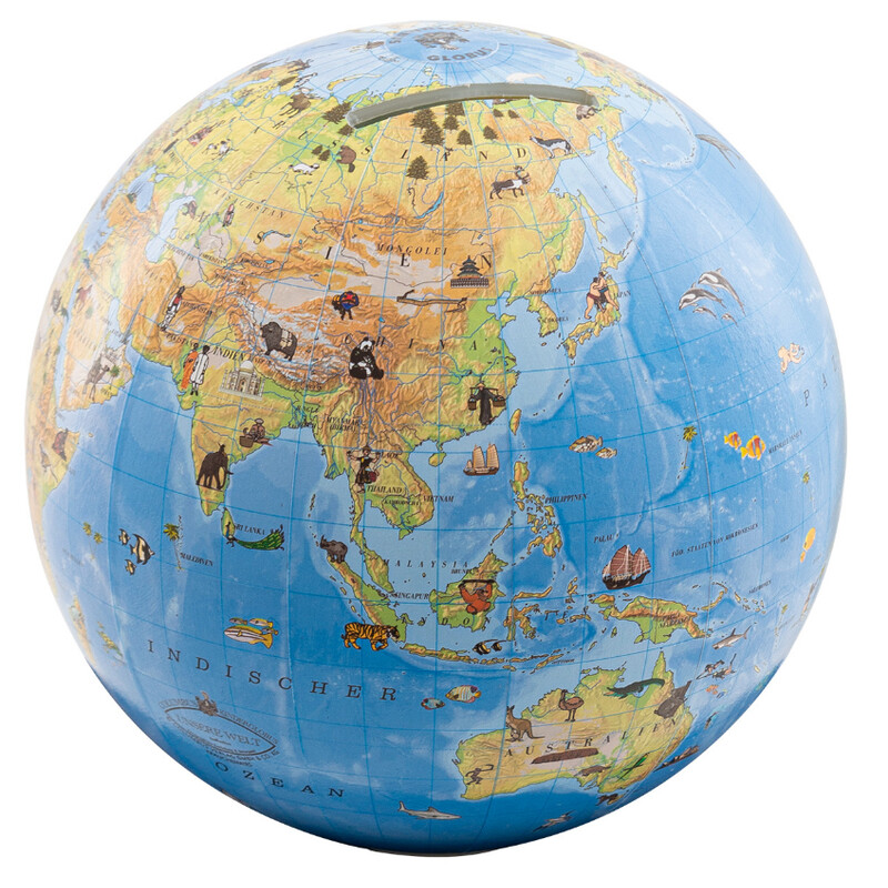 Columbus Mini globe Spaarpot 12cm