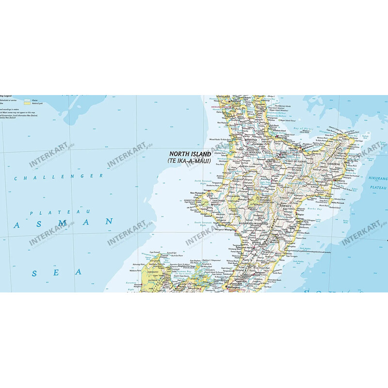 National Geographic Kaart Nieuw-Zeeland (60 x 77 cm)