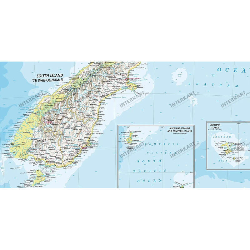 National Geographic Kaart Nieuw-Zeeland (60 x 77 cm)