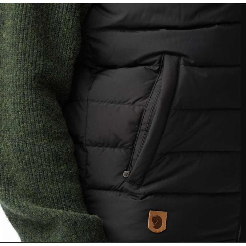 Fjällräven Greenland Dons Liner Vest M, 550 Zwart, S