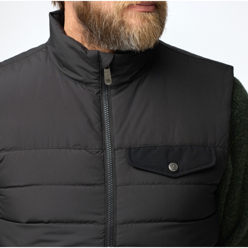Fjällräven Greenland Dons Liner Vest M, 550 Zwart, S