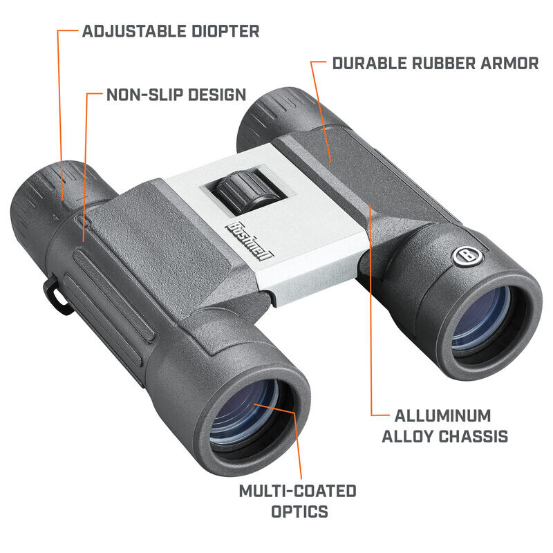 Bushnell Verrekijkers Powerview 2.0 10x25 Aluminium, MC