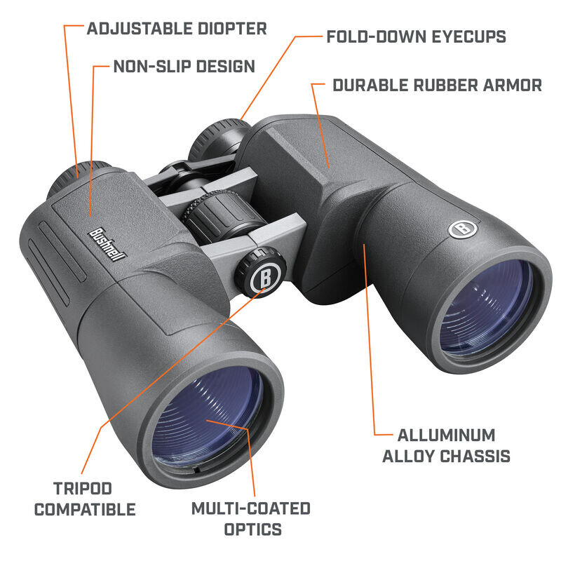 Bushnell Verrekijkers Powerview 2.0 12x50 Aluminium, MC