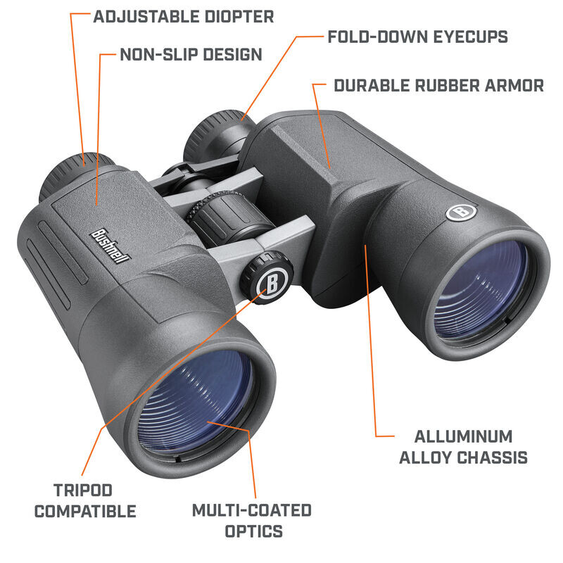 Bushnell Verrekijkers Powerview 2.0 10x50 Aluminium, MC