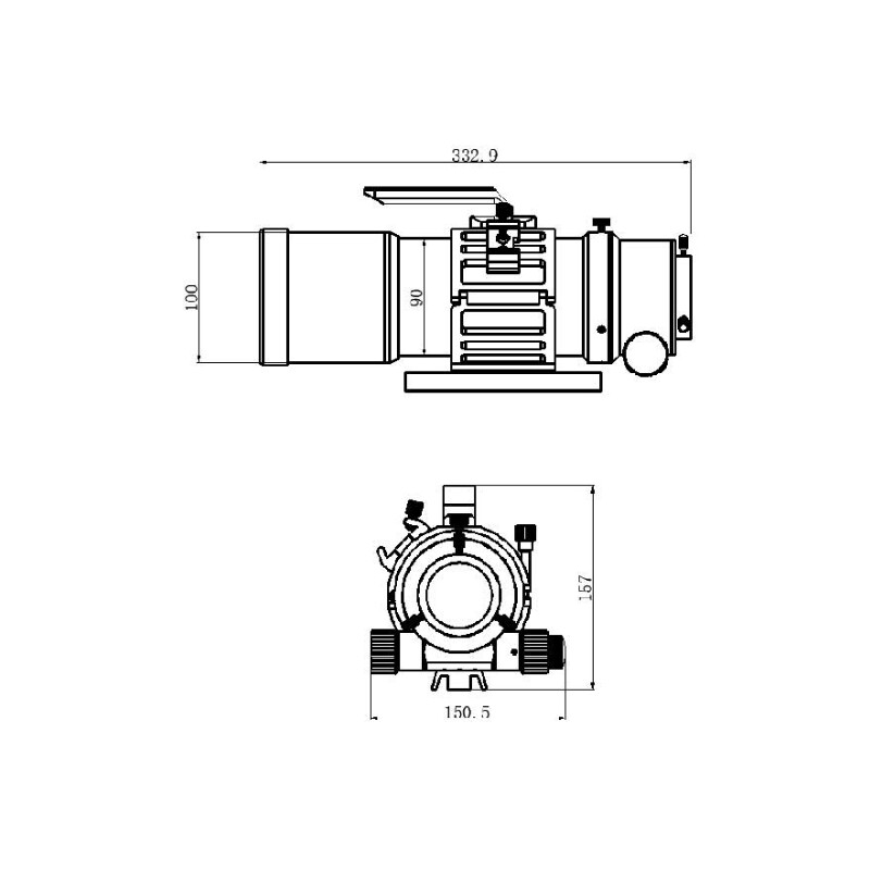 TS Optics Apochromatische refractor AP 76/418