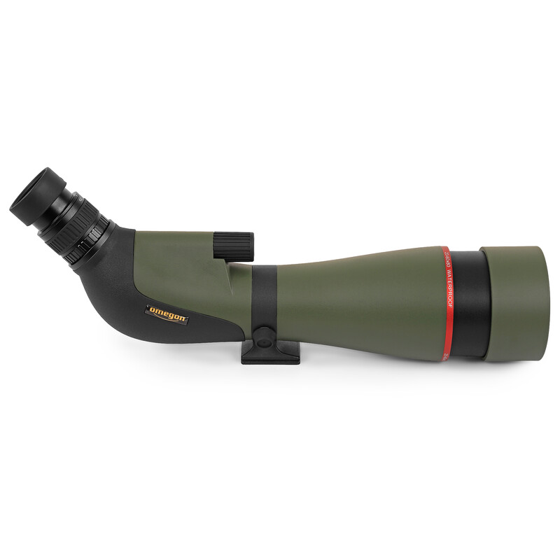 Omegon Zoom spottingscope 20-60x80mm + Statief en panhead